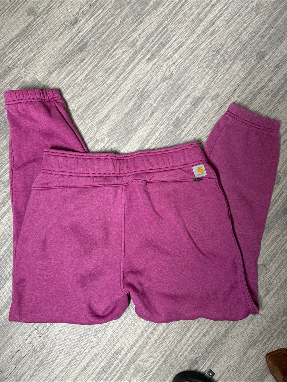 Carhartt Women’s Plum Joggers with Orange Logo Size Small - Picture 5 of 6